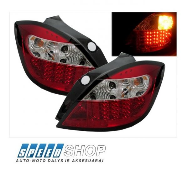 Opel Astra H galiniai LED žibintai